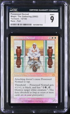 POSSESSED NOMAD Torment Foil Rare CGC 9 MTG [Nostalgium] - Image 1 of 2
