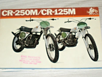 1973-1974 Honda CR250M/CR125M CR 250 M0 125 Elsonore MX Sales Brochure/Flyer OEM - Image 1 of 4