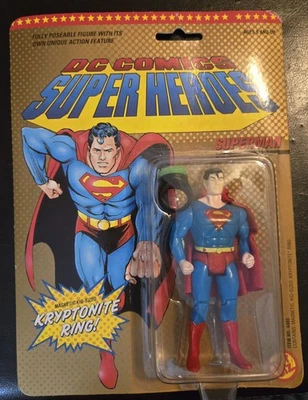 Figura de acción de Superhéroes de DC Comics Superman 1989 ToyBiz anillo de kryptonita Foto 1 de 2