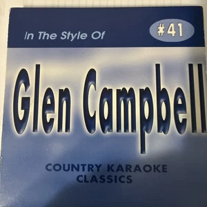Karaoke Glen Campbell Country CDG CKC 41. 17 canciones. Nuevo - Imagen 1 de 2