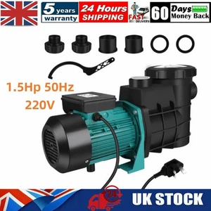 1.5HP 1100W Swimming Pool Pump Motor Ground w/ Strainer Filter Basket 50Hz - Picture 1 of 12