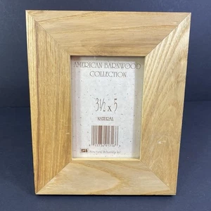 American Barnwood Wooden Country Hand-Crafted Picture Frame Fits 3 1/2 X 5 - Picture 1 of 9