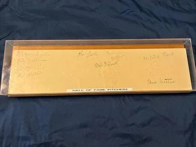MLB Hall of Fame Pitchers *SIGNED* Pitching Rubber - Multiple HOF - RARE - Image 1 of 4