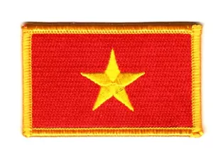 VIETNAM VIETNAMESE FLAG PATCHES COUNTRY PATCH BADGE IRON ON NEW EMBROIDERED - Bild 1 von 1