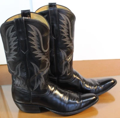 Rios Mercedes из черной кожи ботинки мужские 9,5 A женщин 11A... стиль: 3117D... - Изображение 1 из 4