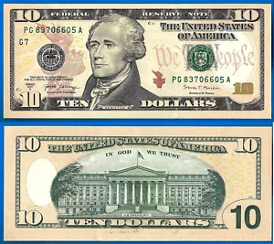 USA 10 Dollars 2017 A UNC Mint G7 Chicago PG Suffix A US United States US - Picture 1 of 3