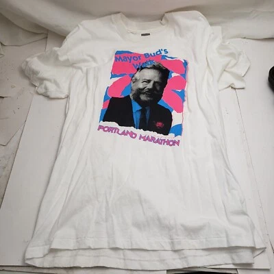 Camiseta vintage Nike Portland Oregon Mayor Buds Walk A Marathon talla mediana Foto 1 de 4
