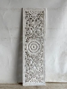 Engineered Wood Wall Panel Hand Carved Frame Decorative Art Living Room - Picture 1 of 2