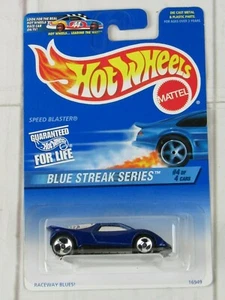 Hot Wheels 1997 #576 Blue Streak Series #4/4 Speed Blaster Blue - Picture 1 of 5