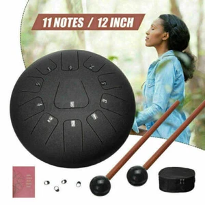 12" Zoll Stahl Zungentrommel Handpan Major 11 Noten Tankdrum mit Tasche Geschenkset - Bild 1 von 8