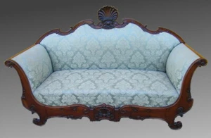 Importante ed elegante Divano Carlo X Emiliano in noce  - Imagen 1 de 9