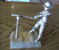 T-BALL Trophy Figurine Antique Silver Male Figure Award Topper by PDU CAT