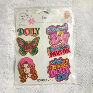 Dolly Parton 6 Pack Enamel Lapel Pins Set NEW - Picture 1 of 2