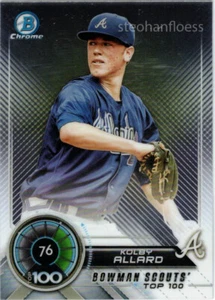 2018 Bowman #BTP-76 Kolby Allard Bowman Scouts' Top 100 Atlanta Braves - Picture 1 of 1