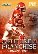 2008 Score Future Franchise Gold Zone Chiefs Football Card #8 Dwayne Bowe /500