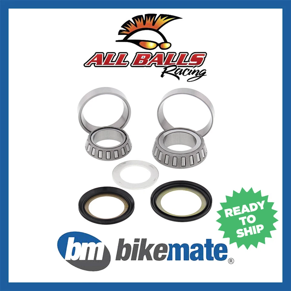 Steering Bearings Seals Kit for SUZUKI DS 80 1996 1997 1998 1999 2000 - Imagem 1 de 1