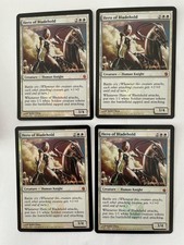 MTG 4X PROMO DCI FOIL HERO OF BLADEHOLD NM/M MAGIC THE GATHERING CARD WHITE