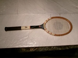 Vintage Spalding Mercer Beasley Signature Model Wooden Tennis Racket - Picture 1 of 14