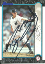 Ryan Bradley  New York Yankees Personally Autographed  Card