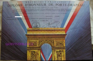 DIPL022 - DIPLOME D'HONNEUR DE PORTE-DRAPEAU 1990 - Bild 1 von 1