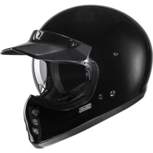 HJC V60 Helmet Full Face Retro Fiberglass Inner Shield Speaker Pocket DOT XS-2XL - Picture 1 of 17