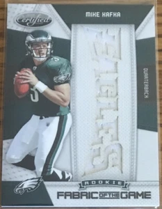2010 Certified Rookie Fabric Of The Game Mike Kafka #11 #’d 20/25 - Picture 1 of 2