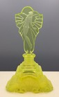 Parfum Flakon Flasche Pesnicak Signiert Jugendstil Antik Alt Böhmisch Uran Glas