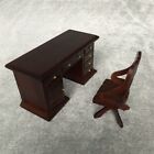 2 x miniatures vintage maison de poupée échelle 1:12 chaise de bureau Victoria mobilier de bureau