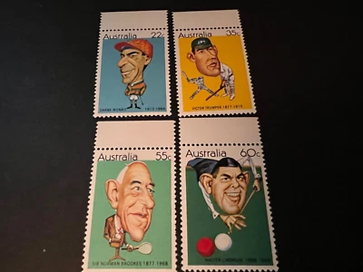Australia 1981 Scott 772-775 Sportsman Juego Completo de 4 MNH Envío Combinado Foto 1 de 2