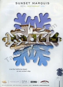 2015 Sunset Marquis Restaurant Hotel Spa Snowflake PRINT AD Wall Decor! (1337) - Picture 1 of 1