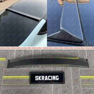 Rear Roof Spoiler Wing For Tesla Model Y 20-23 Forged/Carbon Fiber/Glossy Black - Picture 1 of 23