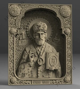 3D STL Model THE ST NICOLAS 5 for CNC Router 3D Printer Engraver Carving Aspire - Picture 1 of 3