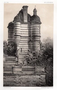 1800s Original V. Petit Lithograph French Pavilion Of Chaumont Framed Signed COA - Bild 1 von 3