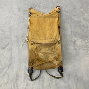 Vintage Trapper Nelsons INDIAN PACK BOARD Tan Tin Cloth Wooden Frame Meat Pouch - Picture 1 of 13