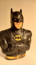 Batman Plastic Coin Bank with Soft Glow Night Light sticker 1989