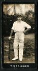 Tobacco Card F And J Smith Cricketers Cricket 2Nd Series 1912 L Stricker61