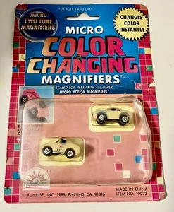 Funrise Micro Machines Farbwechsler Vintage zweifarbige Lupen 1988 NEU LESEN - Bild 1 von 4