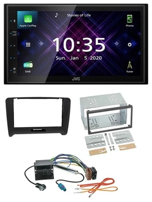 JVC DAB 2DIN MP3 Bluetooth USB Autoradio für Audi TT (06-14) Quadlock - Bild 1 von 4