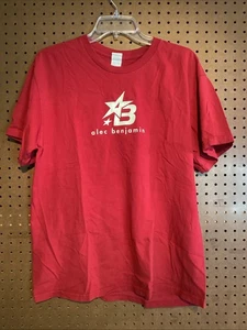 Camiseta roja Alec Benjamin 2021 North American Tour manga corta grande G17 - Imagen 1 de 7