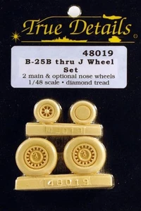 Juego de ruedas TD48019 True Details 1:48 North American B-25B Through J Mitchell - Imagen 1 de 1
