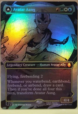 MTG - Avatar TLA - Avatar Aang/Aang, Master of Elements *Borderless Foil* - Bild 1 von 2