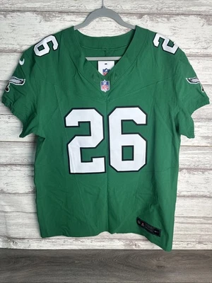 Saquon Barkley 费城老鹰队耐克精英球衣 - Kelly Green - 44 码全新带标签 — 第 1/4 张图片