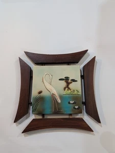 Vintage Wandbehang Devonware Made In Canada handbemalt - Bild 1 von 9