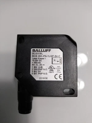 BALLUFF BOS008L BOS 26K-PA-1LQP-S4-C Optoelectronic Reflex Sensor - Image 1 of 4