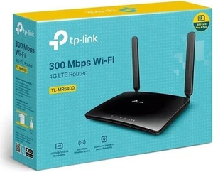 TP-LINK(TL-MR6400)300Mbps Wireless N 4G LTE Router, SIM Card Slot, 4-Port, 1 WAN - Picture 1 of 4