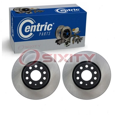 2 pc Centric Front Disc Brake Rotors for 2006-2020 Volkswagen GTI Braking ia - Image 1 of 4