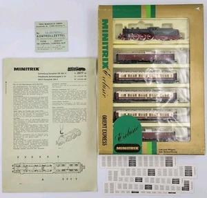 Locomotora de vapor de colección Minitrix 1017 Orient Express tren de pasajeros conjunto escala N - Imagen 1 de 17