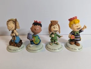 HALLMARK PEANUTS NATIVITY ACCESSORIES COLLECTION 4 FIGURINES 50 YEARS 2014 - Picture 1 of 8