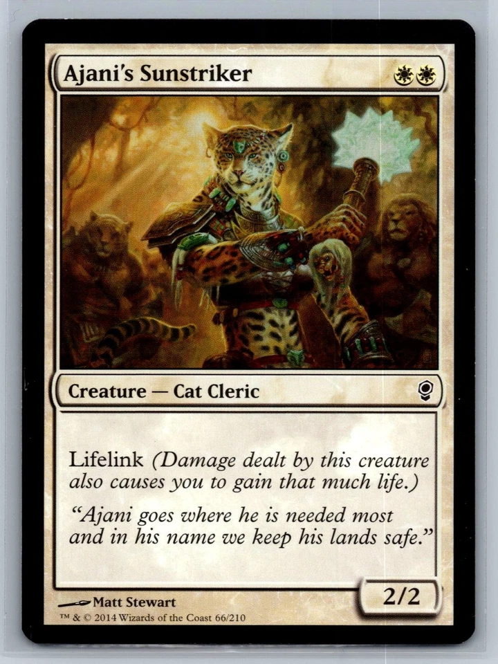 MTG Magic the Gathering Ajani's Sunstriker (66/219) Conspiracy NM - Image 1 of 1