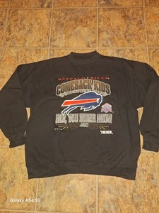 Vintage 90s Buffalo Bills NFL Crewneck Sweatshirt USA See Measurements - Picture 1 of 4